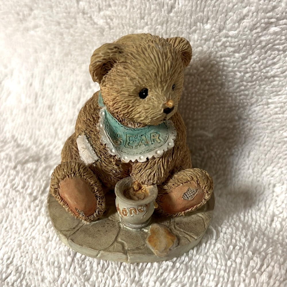 Vintage Cherished Teddies Figurine Benji Life Is Sweet Enjoy 1991
